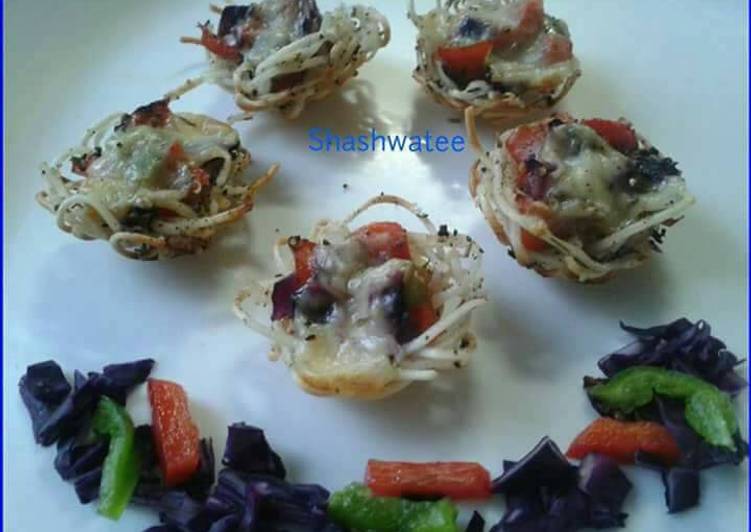 Easy Way to Make Favorite Mini pizza nests