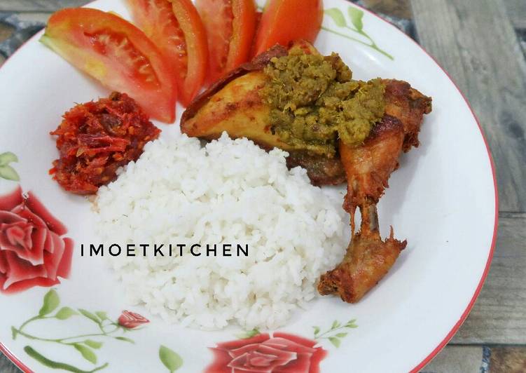 Cara mudah memasak Ayam bumbu bebek Anti Gagal
