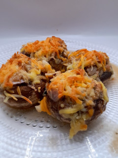 Una foto de Champiñones rellenos