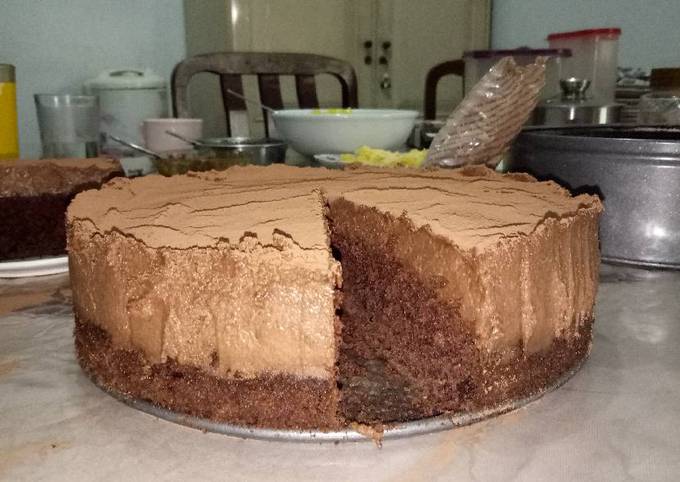 Bolu Mousse Cokelat / Chocolate Mousse Cake