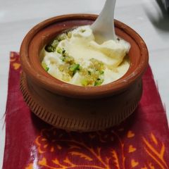 A picture of Mango Ice Cream (no cook, with fresh cream).