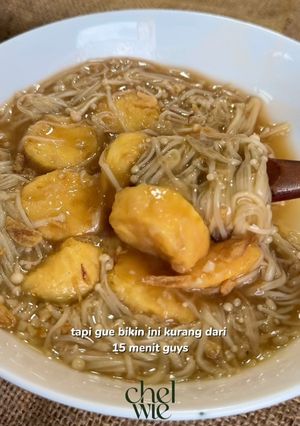 Foto resep Tofu Siram 3 Jamur