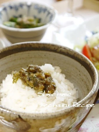 Recipe My Mother&#39;sMiso Shiso Leaf for Cooked White Rice the So Delicious So Delicious