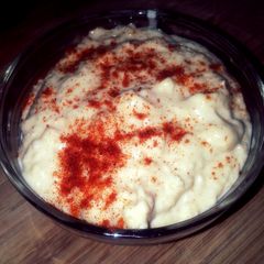Roasted Garlic Hummus A picture of Roasted Garlic Hummus.