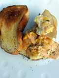 Turkey Ham And Pineapple Scrumble Egg Sandwich