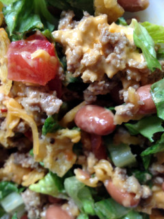A picture of Turkey Taco Salad.