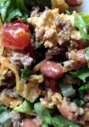 A picture of Turkey Taco Salad.