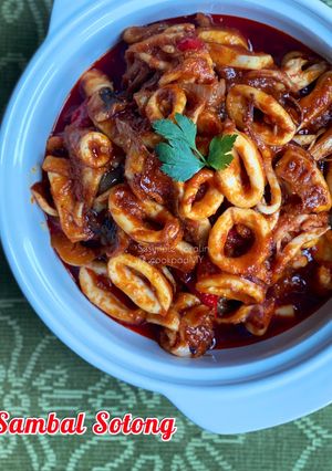 Gambar Sambal Sotong (Pekat/Tak Berair)