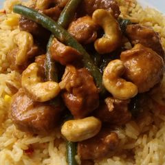 A picture of Vickys Slow Cooker Cashew Chicken & Green Beans, GF DF EF SF.