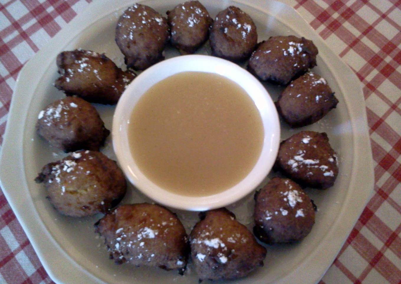 Sweet Potato Fritters w/ Butter Dipping Sauce