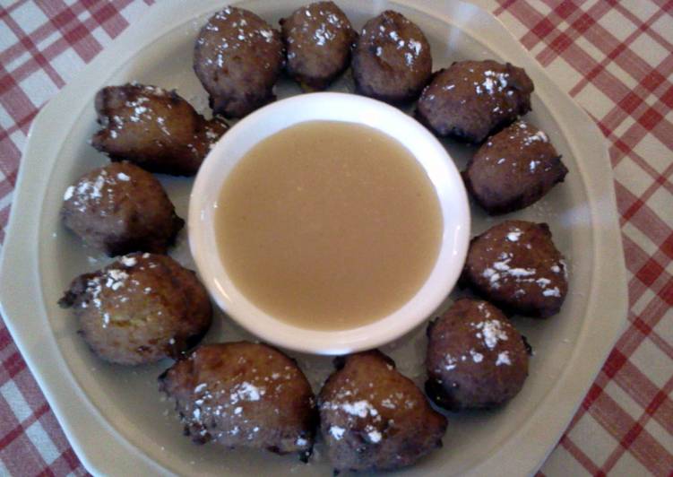 Steps to Prepare Quick Sweet Potato Fritters w/ Butter Dipping Sauce