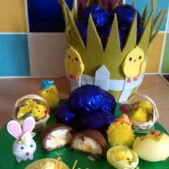 A picture of Vickys (like Cadburys) Creme Eggs, Easter Special GF DF EF SF NF.