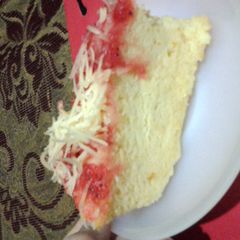A picture of cheddar cheese cake.