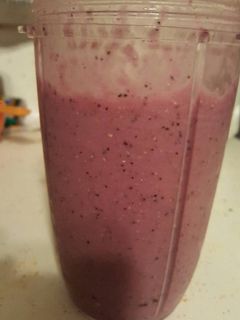 A picture of Blue berry pineapple smoothie.