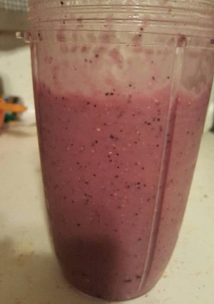 A picture of Blue berry pineapple smoothie.