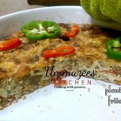 A picture of Plantain Fritata.