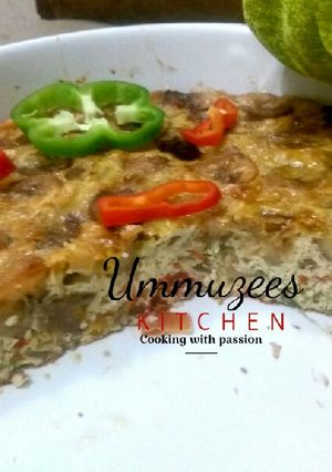 A picture of Plantain Fritata.