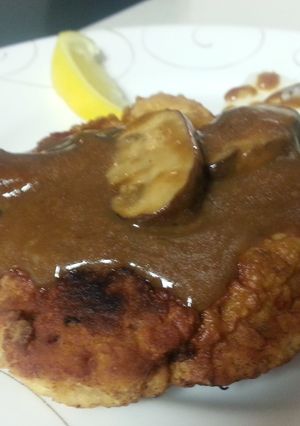 A picture of Jagerschnitzel.