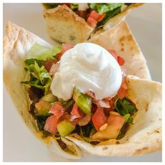 A picture of Mini Taco Bowls.