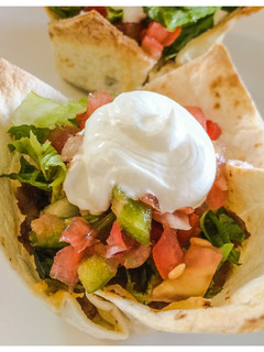 A picture of Mini Taco Bowls.