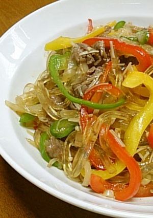 A picture of Kudzu Noodles Chapchae.