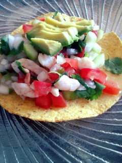 A picture of Shrimp Ceviche.