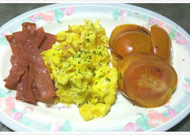 Resep (Half) American Breakfast #Keto oleh kucingrabbit 