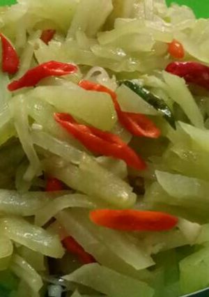 Foto resep Tumis Labu Pedas