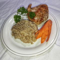 Mashed Potatoes With Chicken Fillet A picture of Mashed Potatoes With Chicken Fillet.