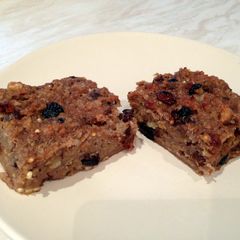 A picture of Tea and Bread pudding..