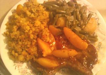 New Recipe Peach Glazed Pork Chops with Cornbread Stuffing Yummy New Recipe Peach Glazed Pork Chops with Cornbread Stuffing Yummy