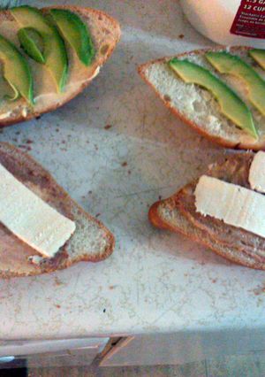A picture of breakfast torta.