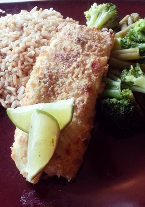 A picture of Crispy Onion Battered Fish.