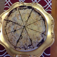 A picture of Chocolate Shoo Fly Pie.