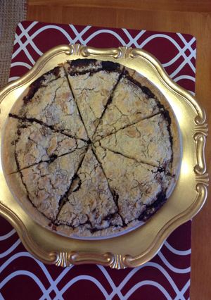 A picture of Chocolate Shoo Fly Pie.