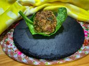 A picture of ground beef bread crumbs egg