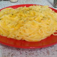 My Cheesy Spaghetti with Chives :O A picture of My Cheesy Spaghetti with Chives :O.