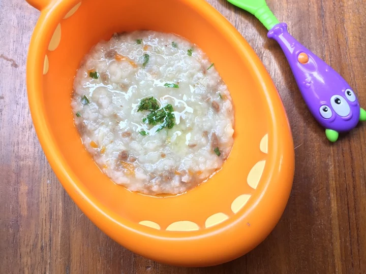 Cara Mudah Menyiapkan Resep Bubur Sop Buntut Sapi Mpasi 9-12 M+ yang Menggugah Selera