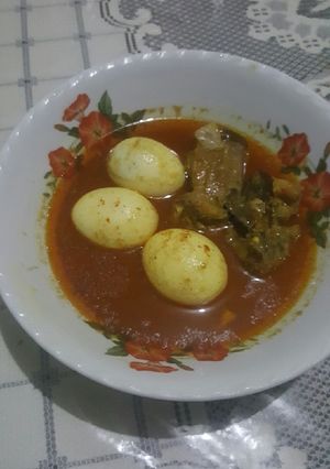 Foto resep Gulai ayam dan telur