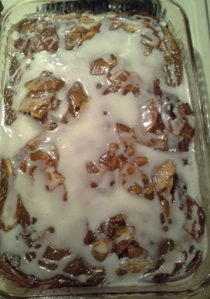 A picture of Apple Fritter Breakfast Casserole.