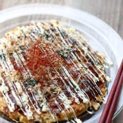 A picture of Fluffy and Creamy Okonomiyaki.