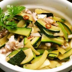 Sauteed Squid and Zucchini with Anchovies A picture of Sauteed Squid and Zucchini with Anchovies.