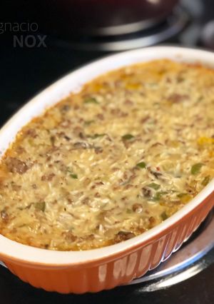 A picture of Cajun Breakfast Rice.