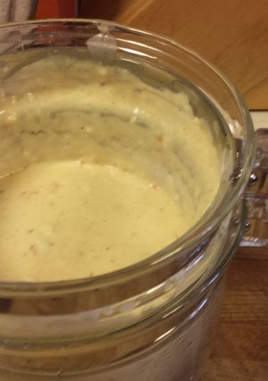 A picture of Spicy Queso Blanco Cheese Sauce.