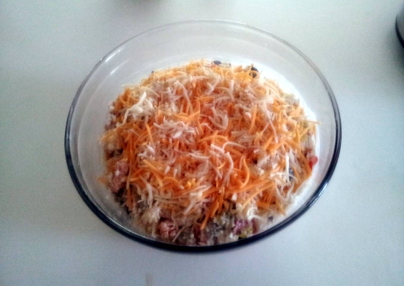 cottage cheese & pasta salad