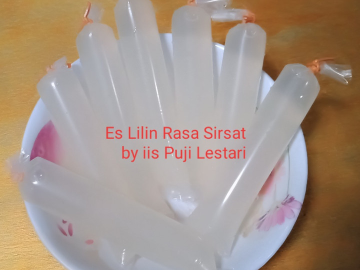 Resep Es Lilin Sirsat, Bisa Manjain Lidah
