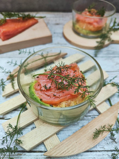 Foto di Antipasto: salmone affumicato agli agrumi