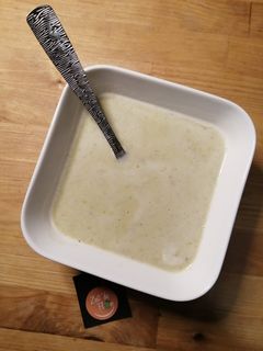 Une photo de ❄️Velouté de fèves, champignons et patate douce