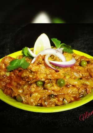 A picture of Baigan ka bharta.