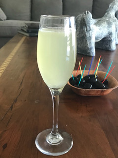 Una foto de Pisco sour con mi toque